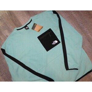 The North Face Men's Tech Crew Neck Sweatshirt Shady GREEN BLACK NWT SZ XL